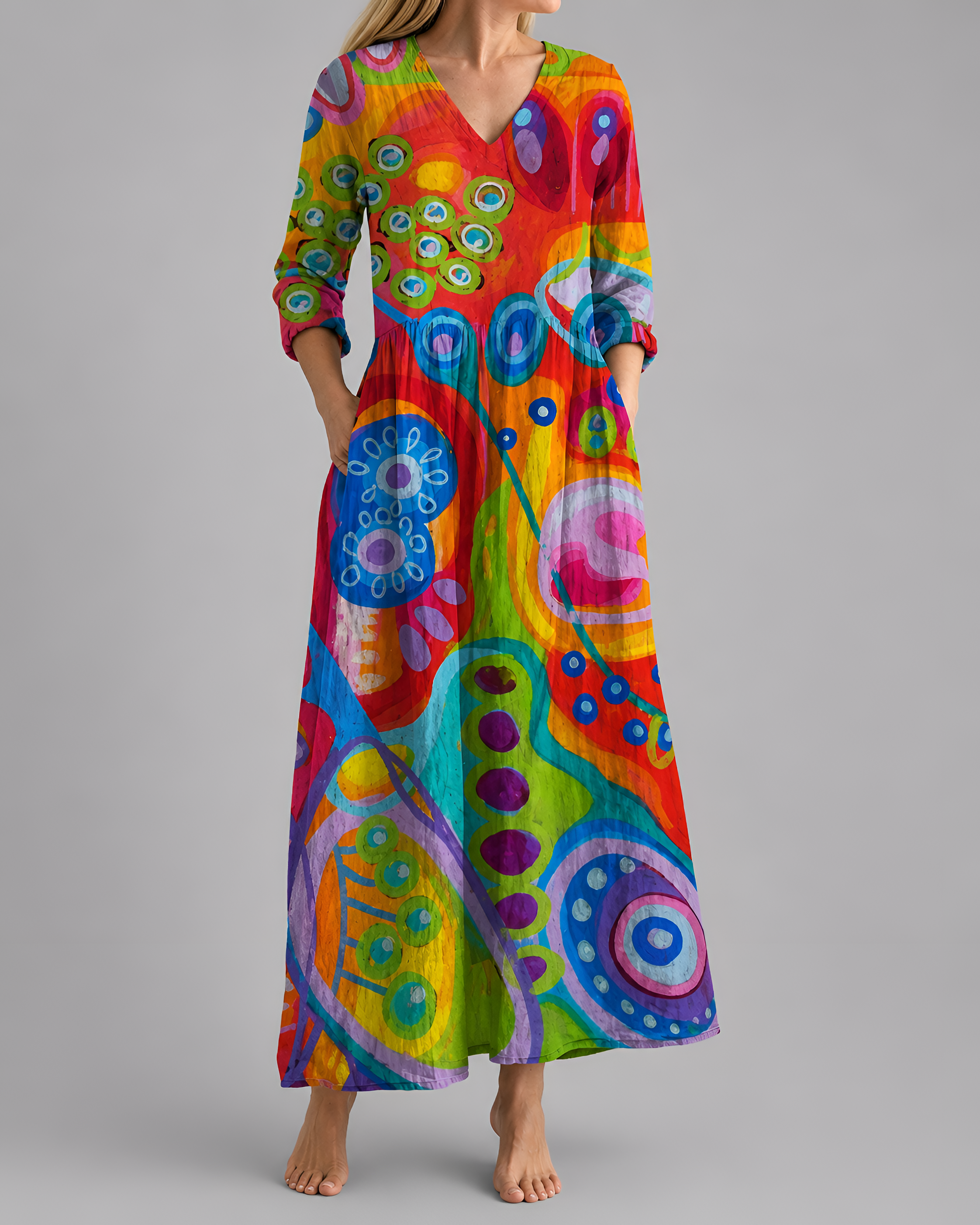 print maxi dress Relaxed Fit Maxi Dress