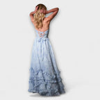 Floral Ruffle Hem Maxi Dress