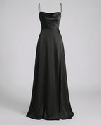 Charlotte | Women’s Sleeveless Evening Maxi Dress With Draped Neckline