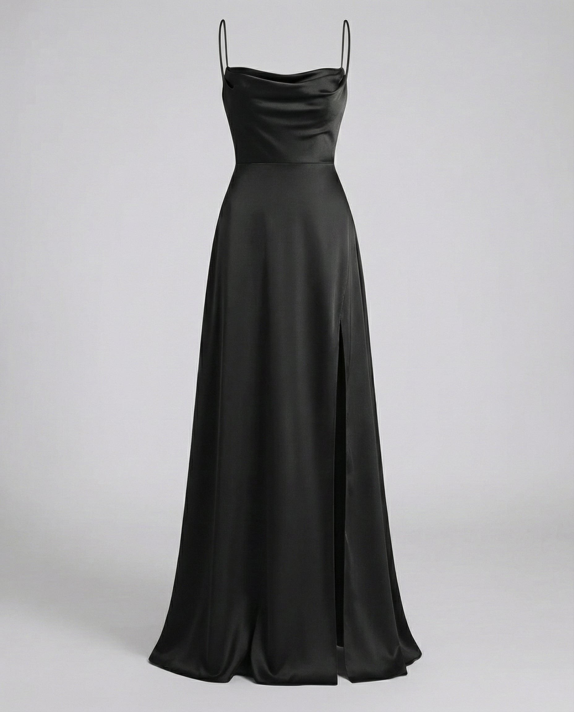 Charlotte | Women’s Sleeveless Evening Maxi Dress With Draped Neckline
