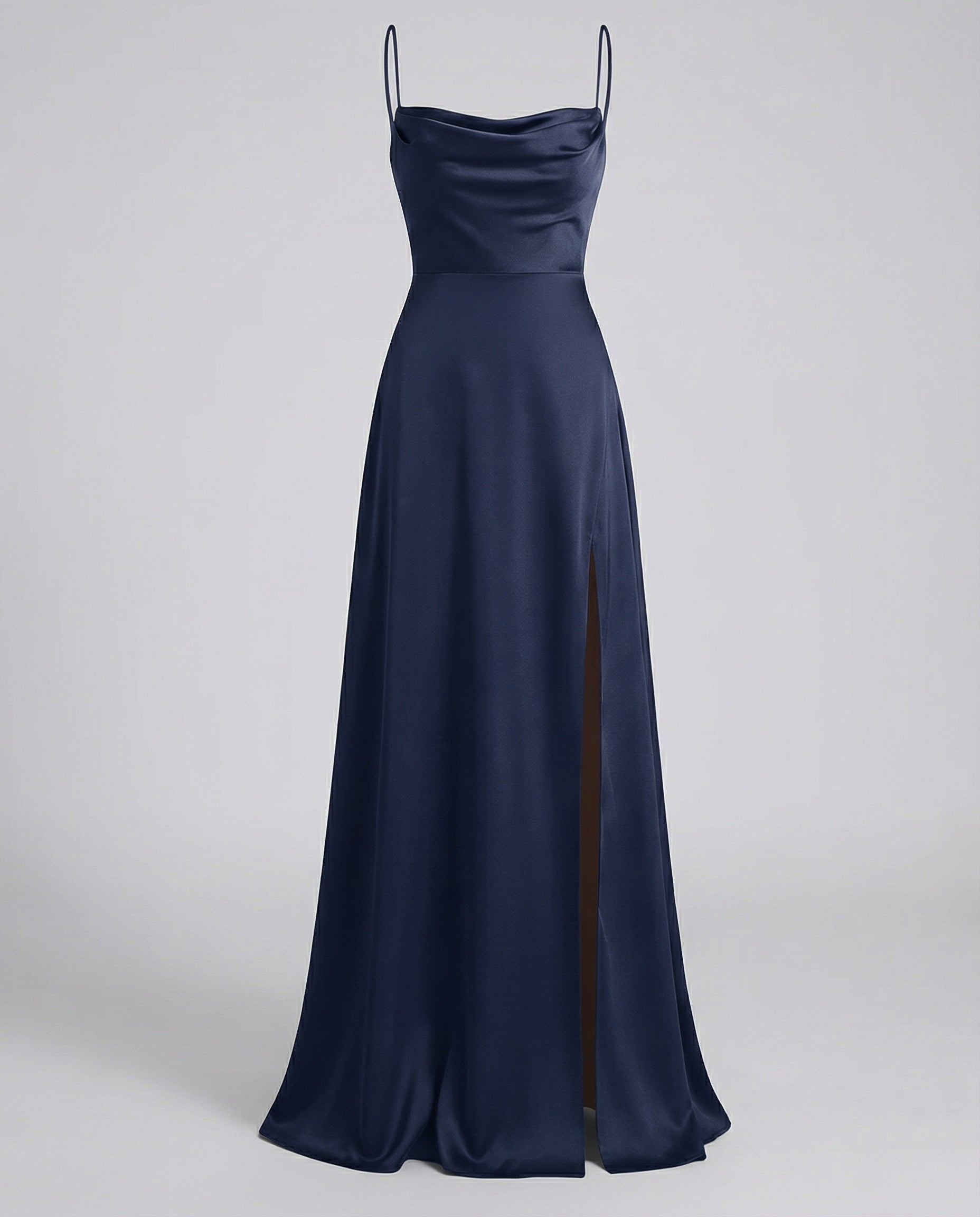 Charlotte | Women’s Sleeveless Evening Maxi Dress With Draped Neckline