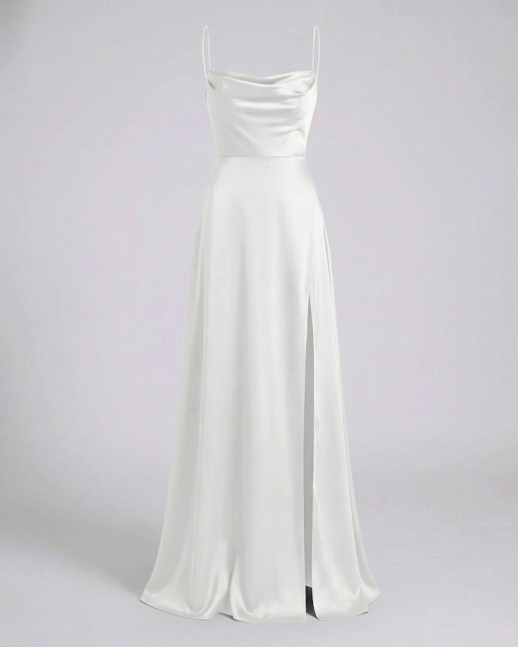 Charlotte | Women’s Sleeveless Evening Maxi Dress With Draped Neckline
