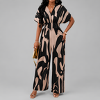 Relaxed Printed Wide-Leg Jumpsuit