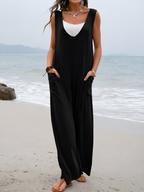 Sleeveless Wide-Leg Relaxed Fit Jumpsuit