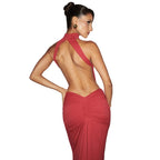 Women's Halter Neck Cut-Out Dress