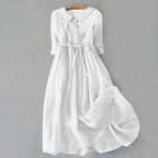 Womens Relaxed Fit Cotton Maxi Summer Dress Casual