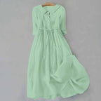 Womens Relaxed Fit Cotton Maxi Summer Dress Casual