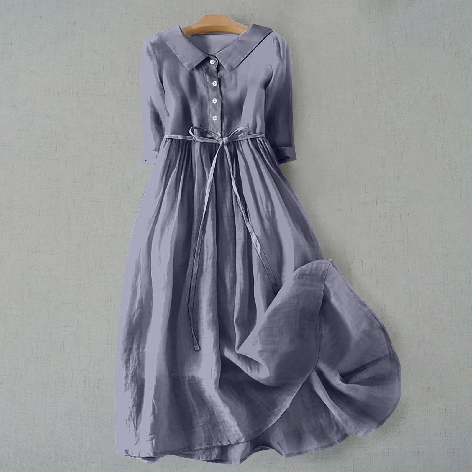 Womens Relaxed Fit Cotton Maxi Summer Dress Casual