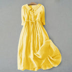 Womens Relaxed Fit Cotton Maxi Summer Dress Casual