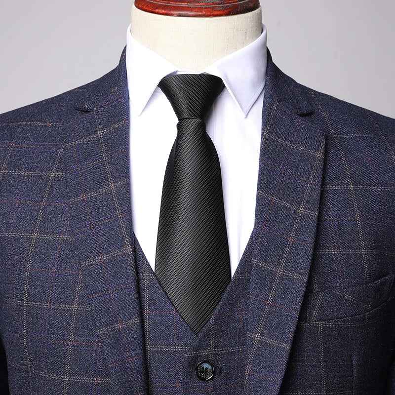 Men's Three Piece Suit With Notch Lapel