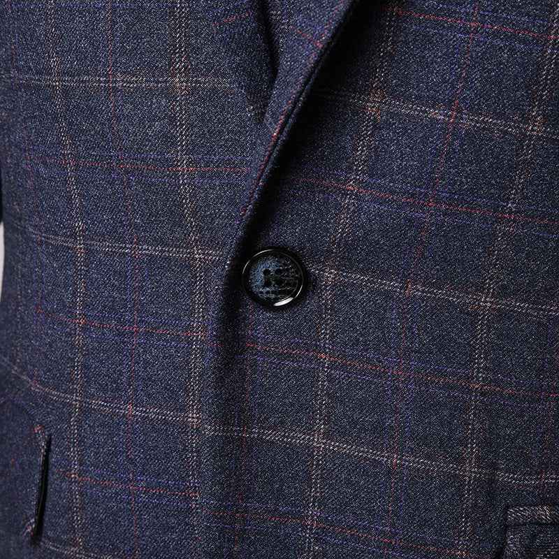 Men's Three Piece Suit With Notch Lapel