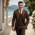Men's Three Piece Slim Fit Wedding Suit
