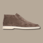 Men’s Slip On Ankle Loafer with Contrast Sole