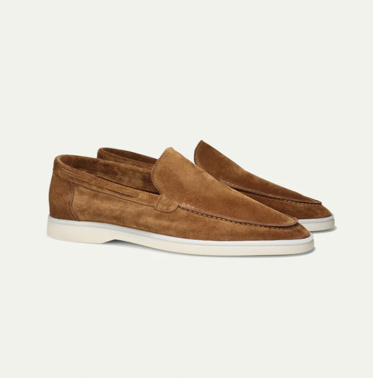 Men’s Slip On Loafers with Stitched Detailing