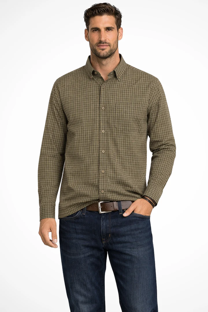 Men's Striped Long-Sleeve Shirt