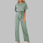 Women’s Boat Neck Wide Leg Jumpsuit
