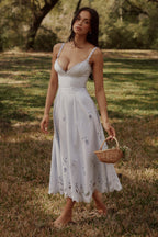 Women’s Broderie Anglaise Cotton Midi Sundress