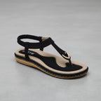 Women’s Flat Strap Sandals with Cushioned Footbed
