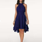 Women’s Halter Neck Sleeveless A-Line Mini Dress