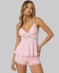 Women’s Lace Trim Cami and Matching Set