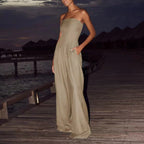 Women’s Strapless Wide-Leg Jumpsuit