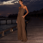 Women’s Strapless Wide-Leg Jumpsuit